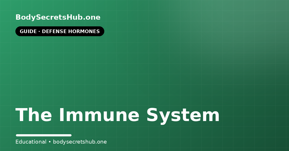 The Immune System — illustrated overview